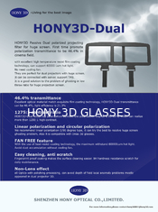 Los sistemas duales 3D pasivo del cine de los proyectores 3D polarizaron la transmitencia de Hihg del filtro