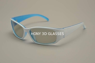 Vidrios polarizados lineares 3D del marco plástico para las lentes antis del rasguño del cine