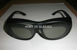 Gafas plásticas polarizadas lineares verdes de los vidrios 3D para la película
