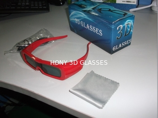 Vidrios activos agudos del obturador 3D para TV, marco electrónico del plástico de la PC de los vidrios 3d