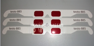 vidrios rojos con el marco de papel, del decodificador 3D vidrios disponibles 3D