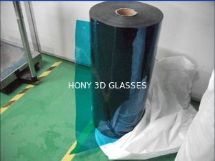 hoja 0.17m m de la película del polarizador del LCD del ANIMAL DOMÉSTICO de los vidrios 3D densamente arriba transmisivos